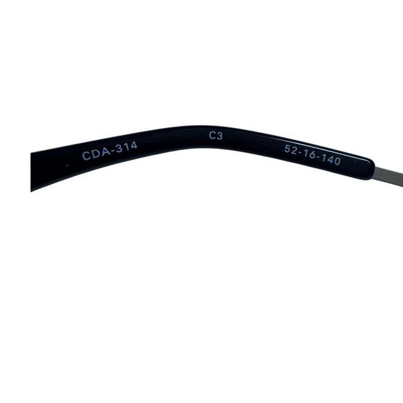 NEW Cote d\'Azur 314 Black and Silver CatEye Eyeglasses main image 6